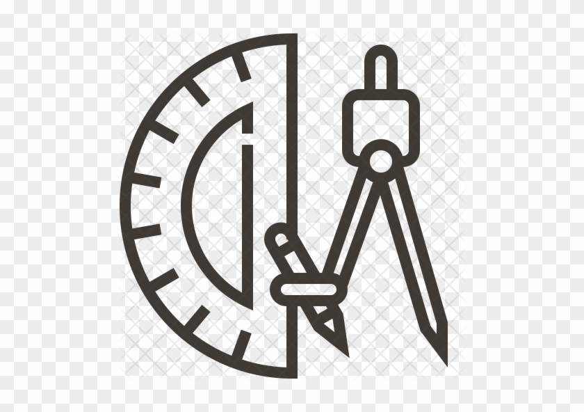 Compass Icon - Compass And Ruler Icon #1314115