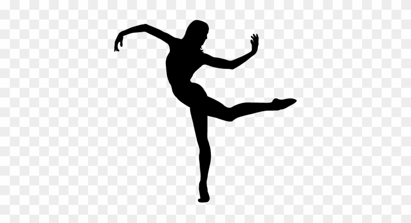 Leaping Dancer Silhouette Clipart Free Download Best - Modern Dancer Silhouette #1314127