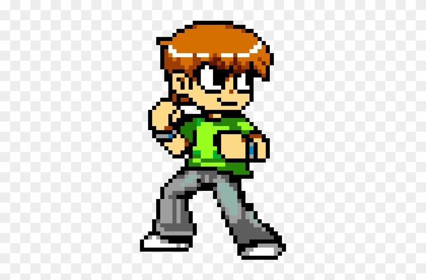 Scott Pilgrim Sprite By Smurgle99 - Scott Pilgrim Pixel Art #1314191