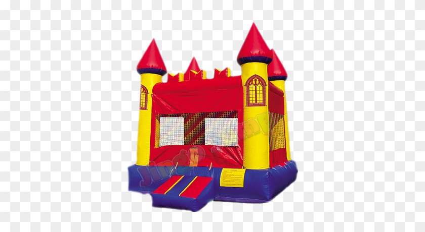 Large Castle Bounce House Rental - Jingo Jump 23clrd5 13' X 13' Red Castle Inflatable #1314190