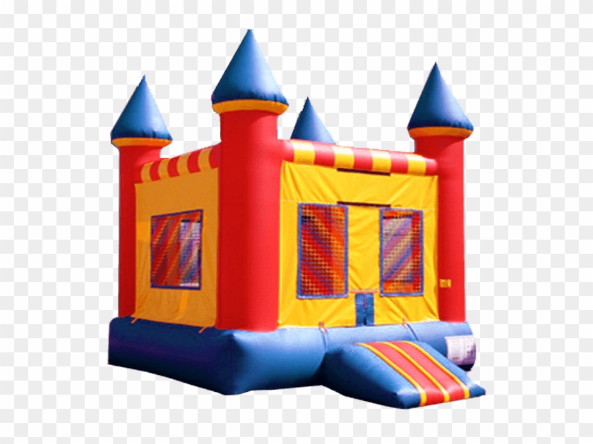 Our Red Castle Bounce House Is Bright And Colorful - Bouncing House Png #1314196