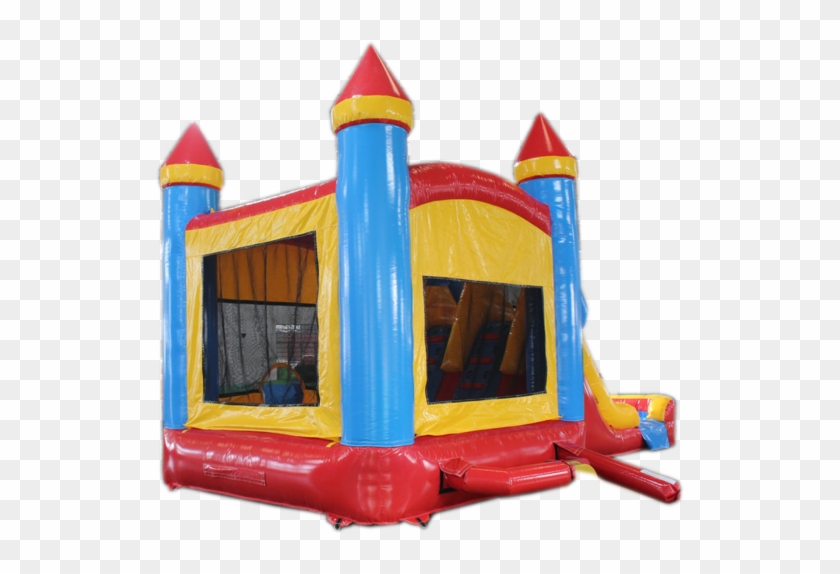 28' Red, Yellow, Blue Bounce House Wet Or Dry Water - Water Slide #1314213