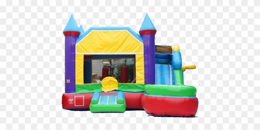 Castle Bounce And Slide Combo Wet/dry - Combo Inflatable #1314229