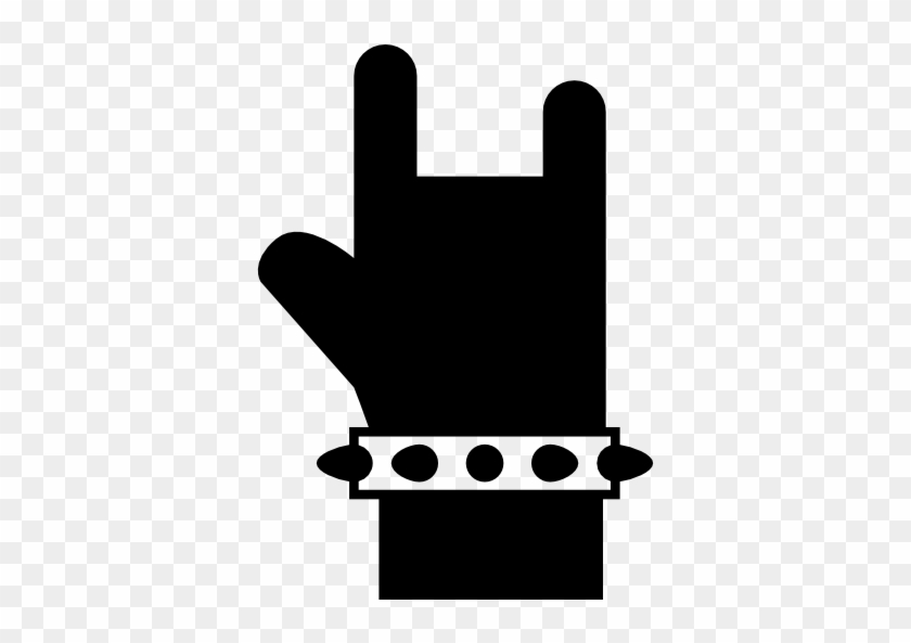 Hard Rock Clipart Transparent - Rock Hand Icon #1314232
