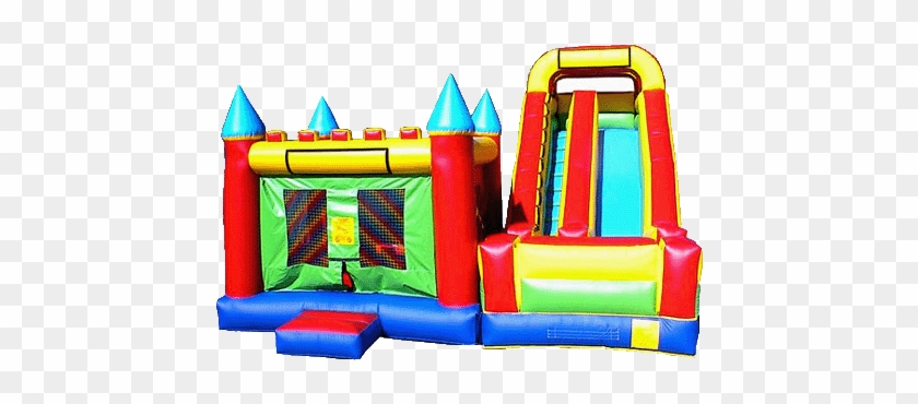 Primary Colorful Bouncy Castle & Slide Combo Ii - Château #1314269