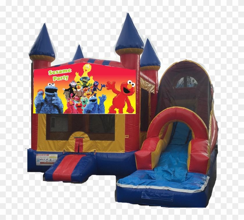 Combo Castle Super Big Front Sesame Party $200 - Inflatable #1314289