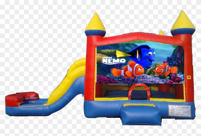Water Slide Castle Combo Side Slide Finding Nemo $180/day - Inflatable #1314295
