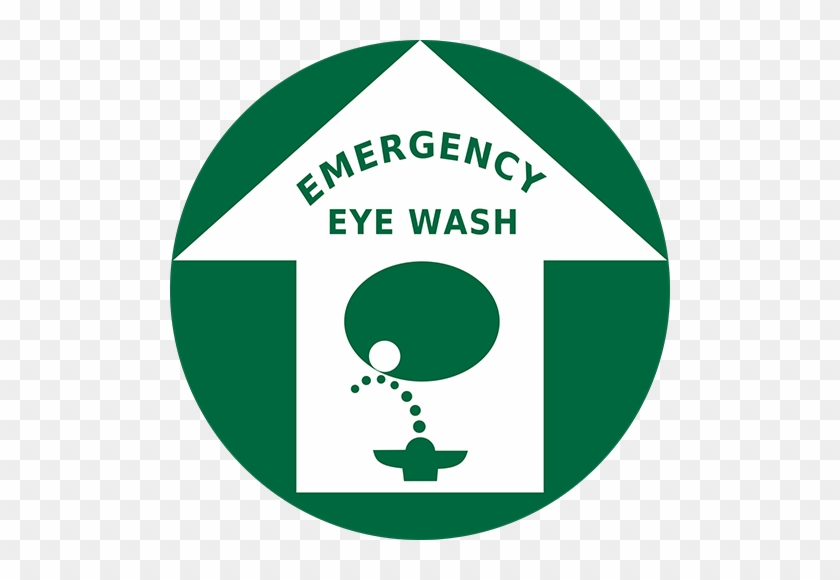 Emergency Eye Wash Floor Sign - Eyewash #1314408