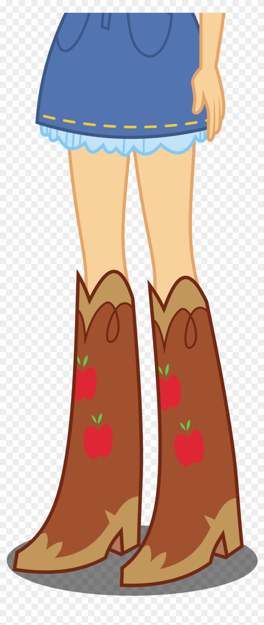 Cowboy Boots Transparent Background - Applejack Equestria Girl #1314510