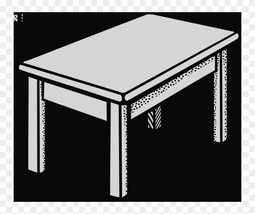 Best Table Clipart - Black And White Table Clip Art #1314527
