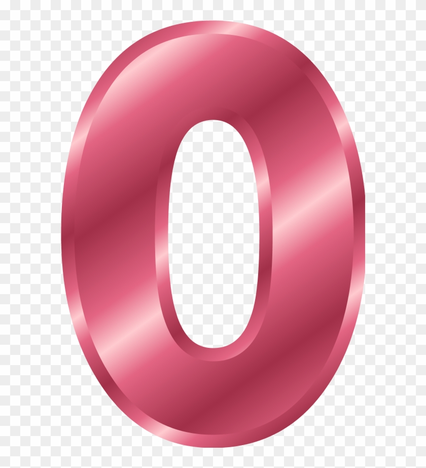 Pink Number 0 Clipart #1314657