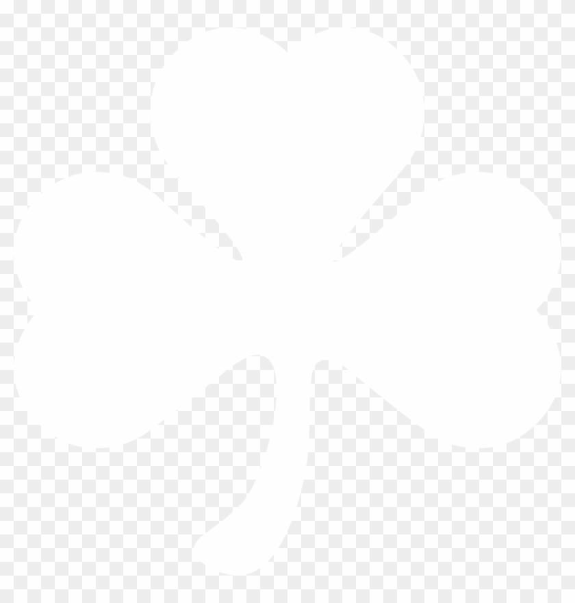 Shamrock Silhouette By Paperlightbox Shamrock Silhouette - White Shamrock No Background #1314711