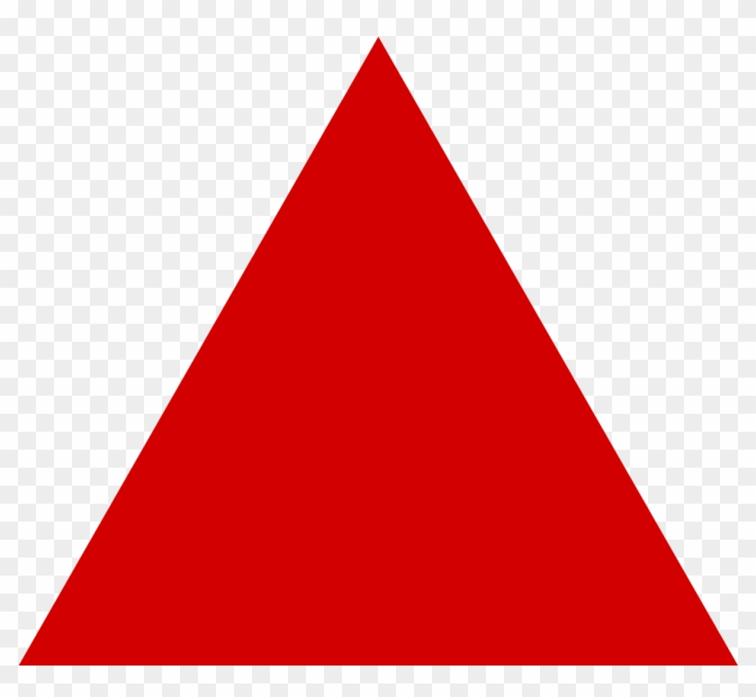 Volcano Clipart Triangle - Red Triangle #1314880
