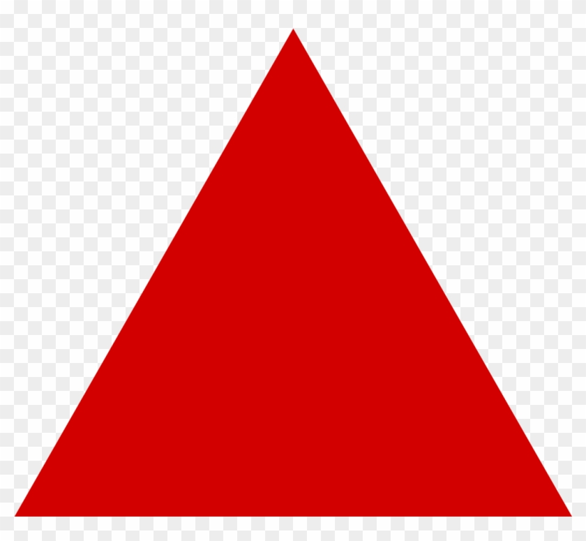 Volcano Clipart Triangle - Red Triangle #1314880