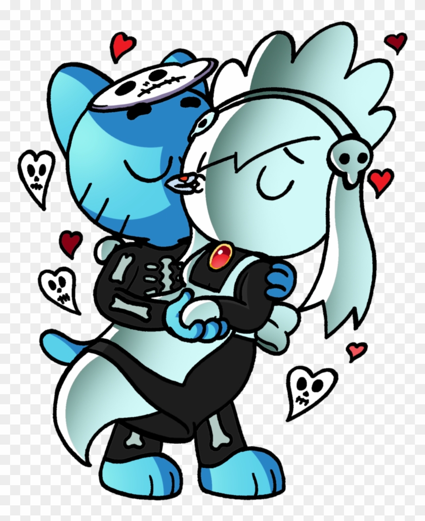 Kissing Cuties By Waniramirez - Gumball And Darwin Kissing #1314883