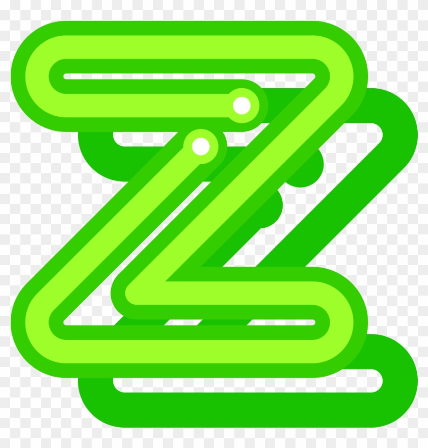 Letter Z Fluorescence Computer File - Z Verde Png #1314916