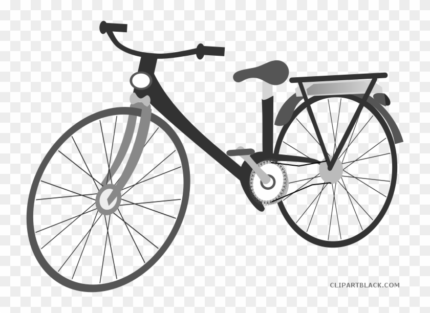 Bike Transportation Free Black White Clipart Images - Free Clip Art Bicycles #1314935