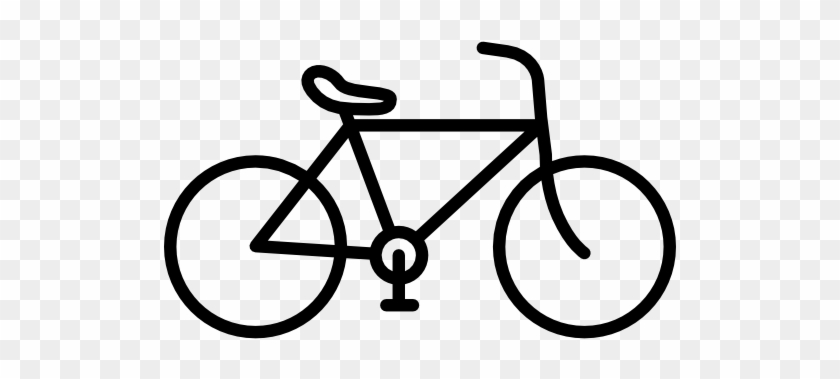 Drawn Bicycle Black And White - Hand Drawn Icons Bike #1314940