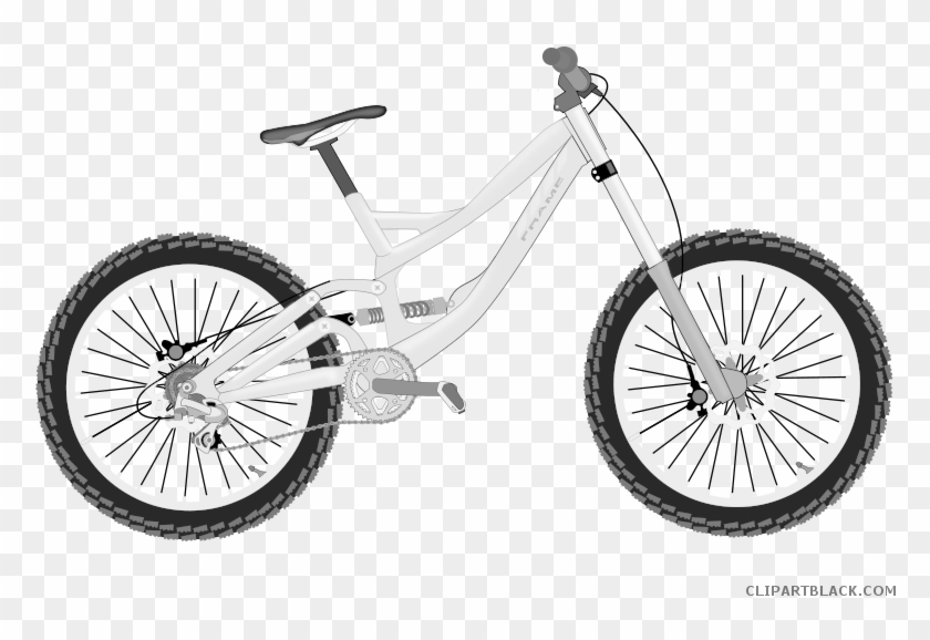 Bicycle Transportation Free Black White Clipart Images - Marin Mount Vision 5.8 #1314975