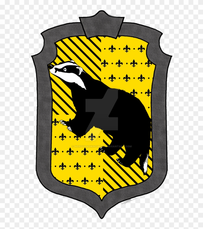 Hufflepuff House Crest By Nerdyandiknowit89 - Emblem #1314991
