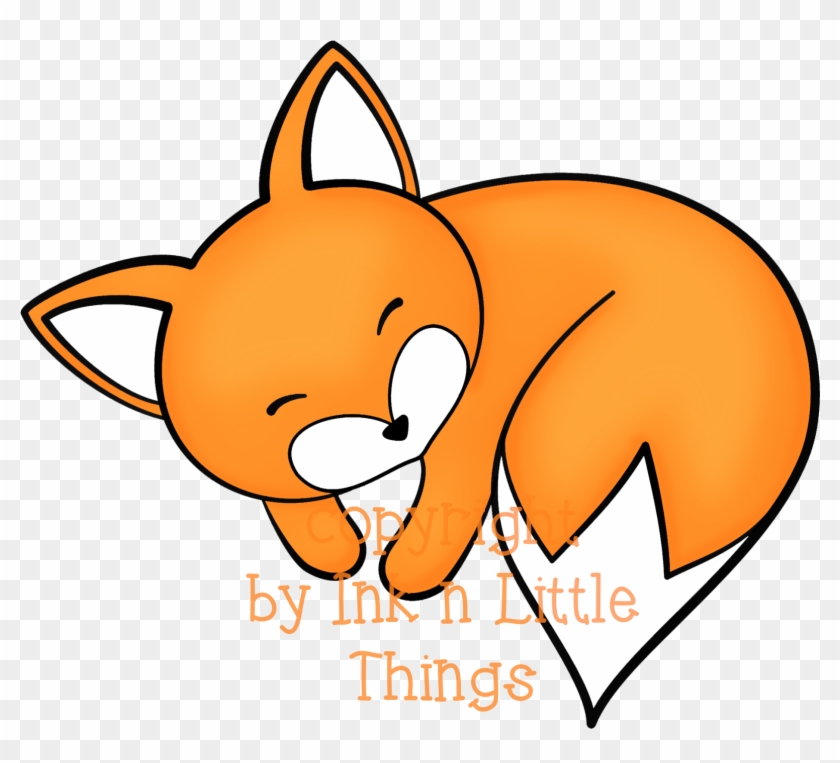 Thinking Fox Clipart - Things That Are Orange Clipart #1315091