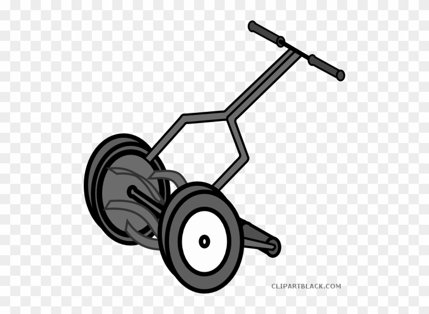 Lawn Mower Tools Free Black White Clipart Images Clipartblack - Cartoon Lawn Mower #1315135