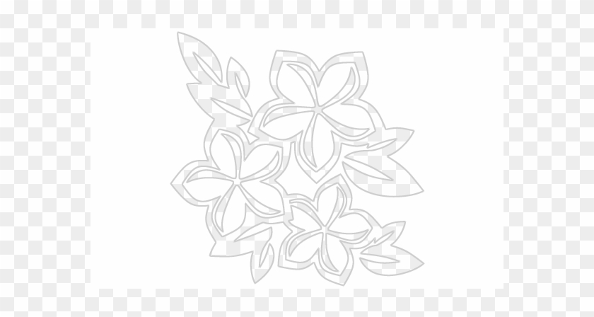 Tres Plumerias $4 - Plumeria Clipart Black And White #1315261