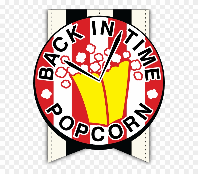 Back In Time Popcorn - Logo Popcorn Vintage Png #1315386