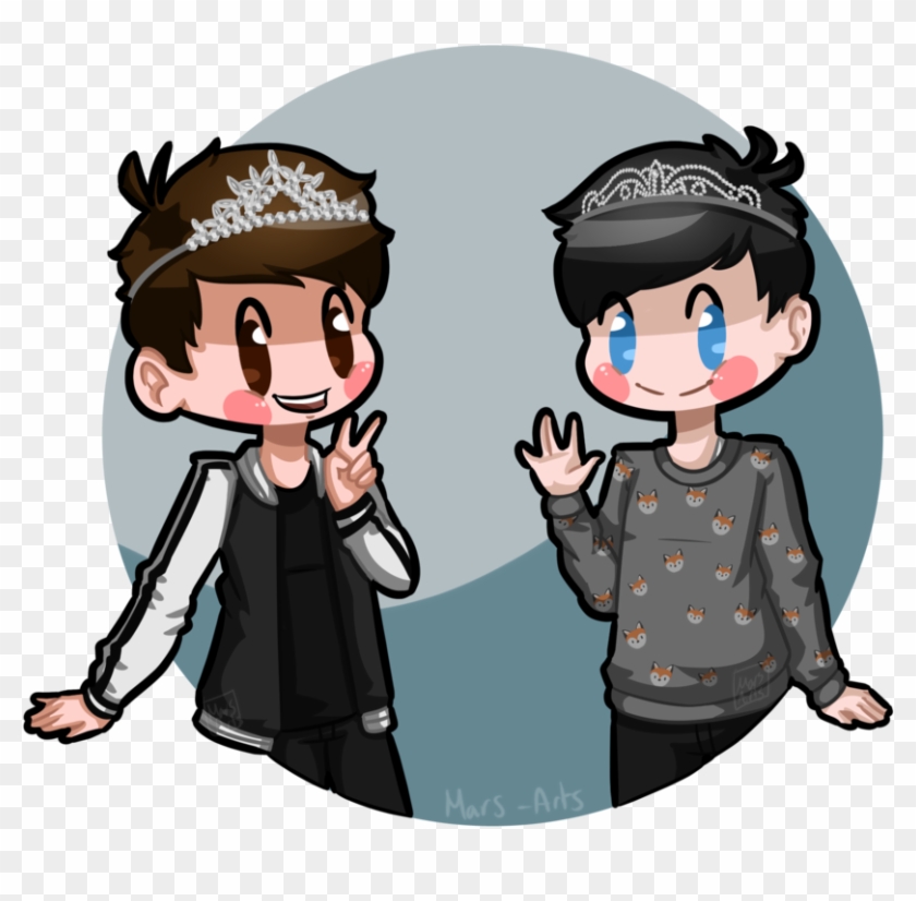 [phanart] The Prettiest By Mars-arts - Dan And Phil Transparent Phanart #1315405