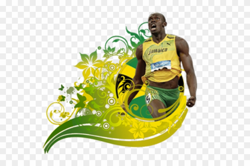 Usain Bolt Clipart Transparent - Usain Bolt (24x29 Inch, 60x74 Cm) Silk Poster Pj15-56d4 #1315457