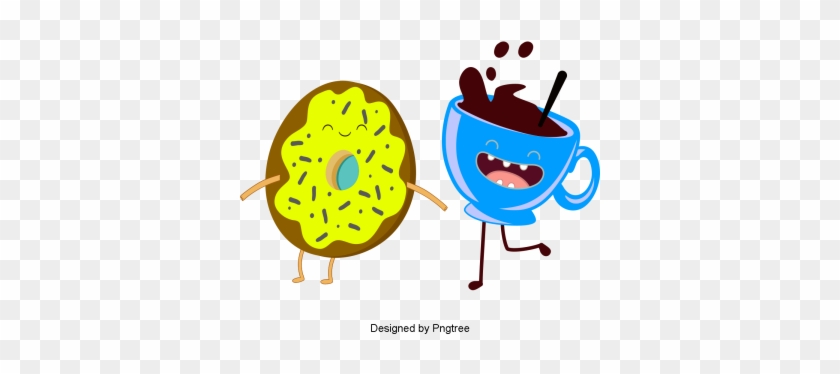 Beautiful Cartoon Lovely Hand-painted Coffee Food Drink - Portable Network Graphics #1315732