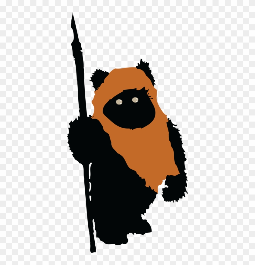 Download Ewok Vector By Azza1070 Star Wars Ewok Silhouette Free Transparent Png Clipart Images Download
