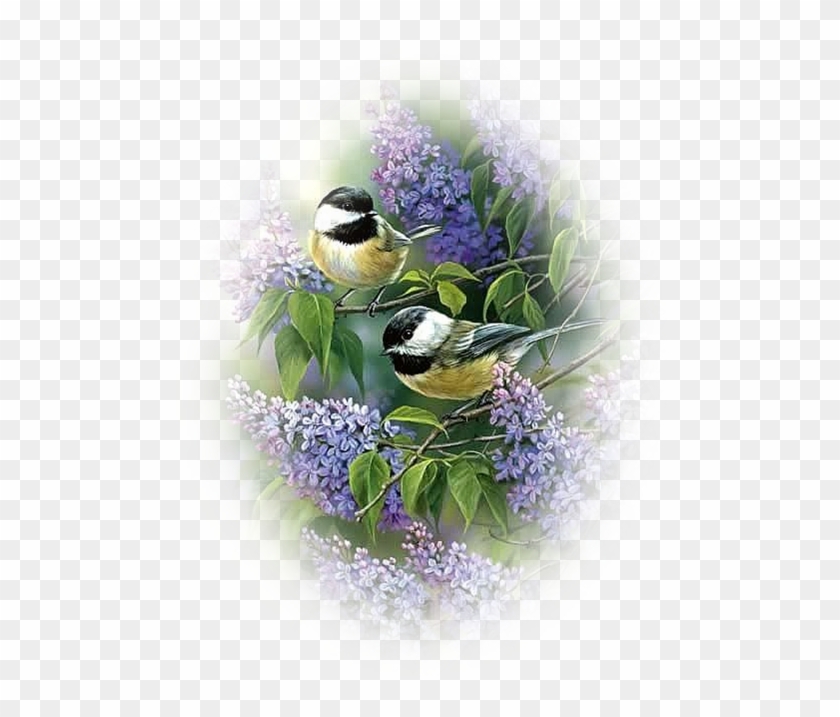 Bullet Journals - Chickadees And Lilacs Puzzle #1315902