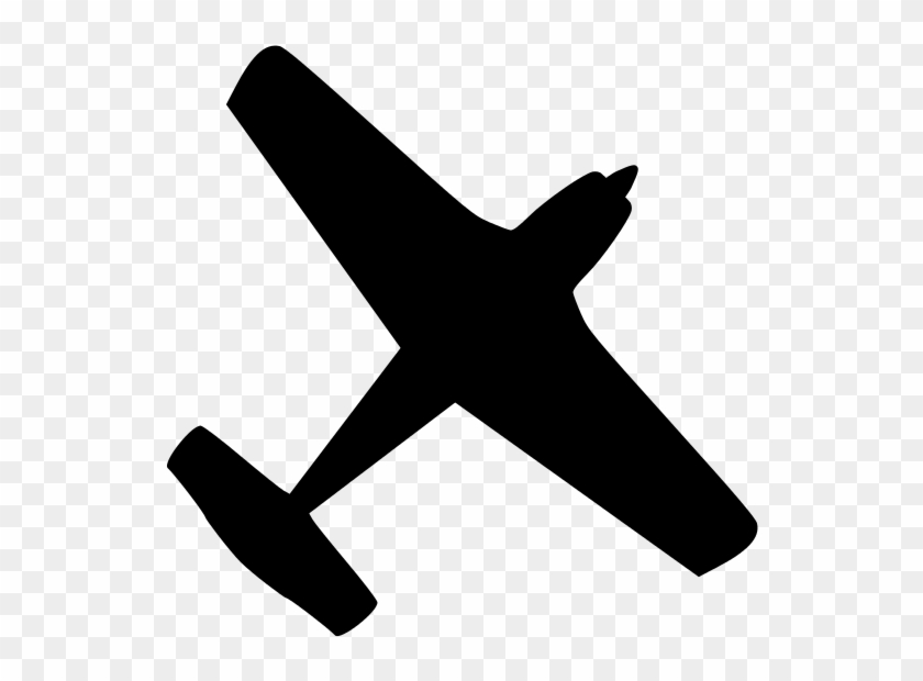 Airplane Ga Black - Cessna 172 Clipart #1315913