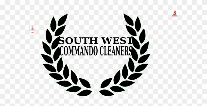 Sw Commando Cleaners Logo Clip Art - Laurel Wreath #1316001