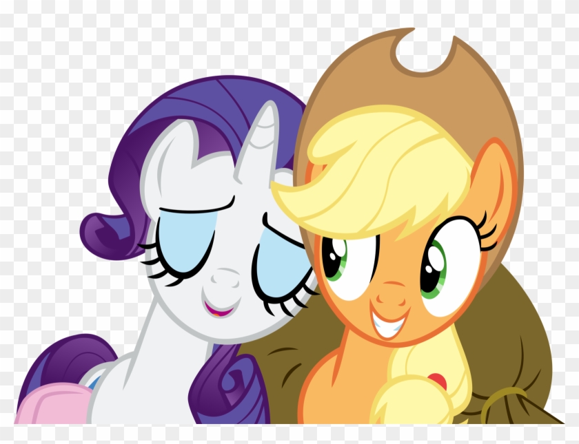 My Little Pony Applejack And Rarity - Rarity X Apple Jack #1316090