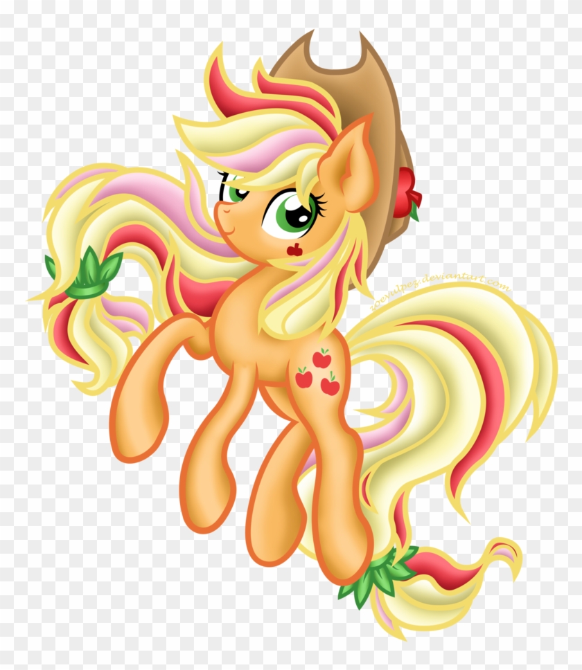 Rainbow Power Applejack By Zoevulpez On Deviantart - Cartoon #1316108