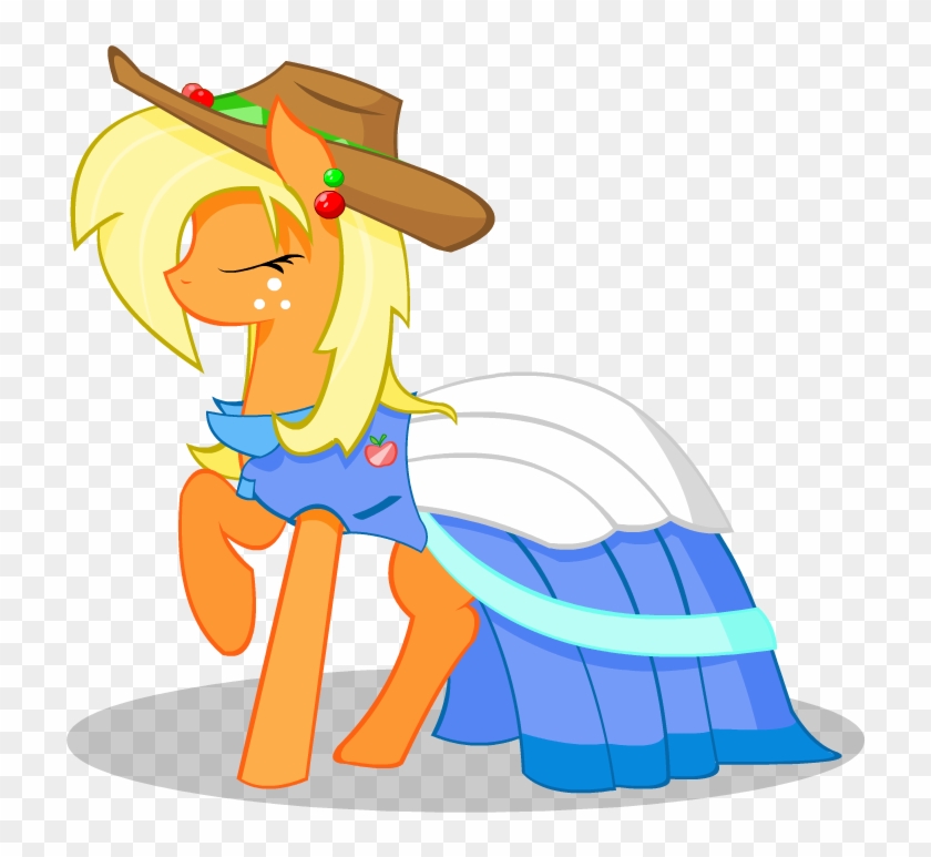 Applejack Gala Ii By Cartoontiger - Mlp Applejack In A Dress #1316185