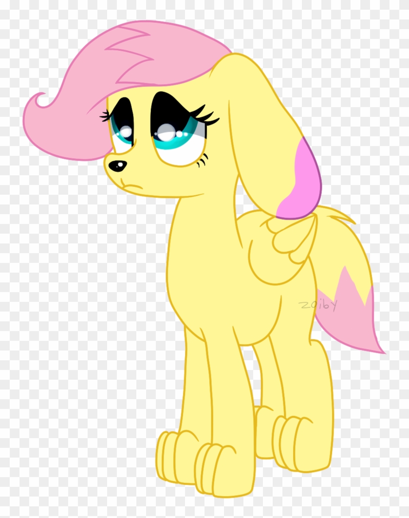 Fluttershy Pony Dog By Zoiby - My Little Pony Fluttershy Dog #1316243