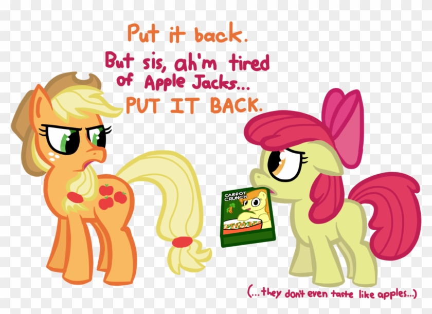 Apple Bloom, Applejack, Apple Jacks, Artist - Apple Jacks Doesn T Taste Like Apples #1316257