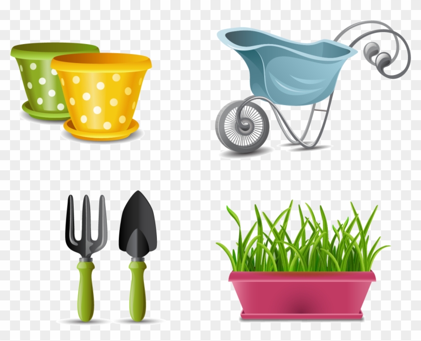 Garden Tool Clip Art - Cartoon Garden Tools - Free Transparent PNG Clipart  Images Download