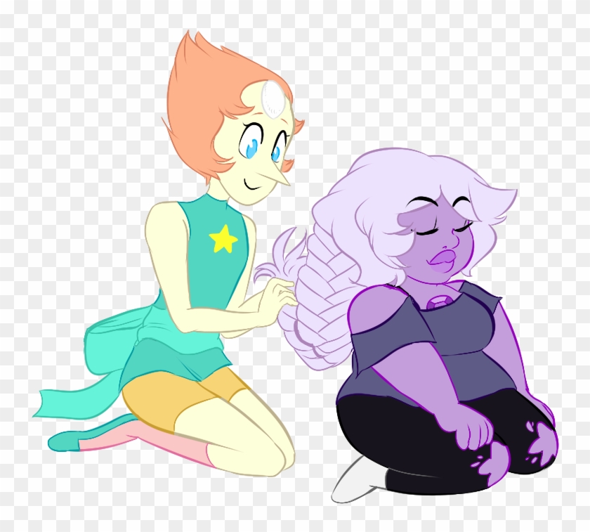 Cat Facial Expression Mammal Cartoon Fictional Character - Steven Universe Pearl Hair #1316381