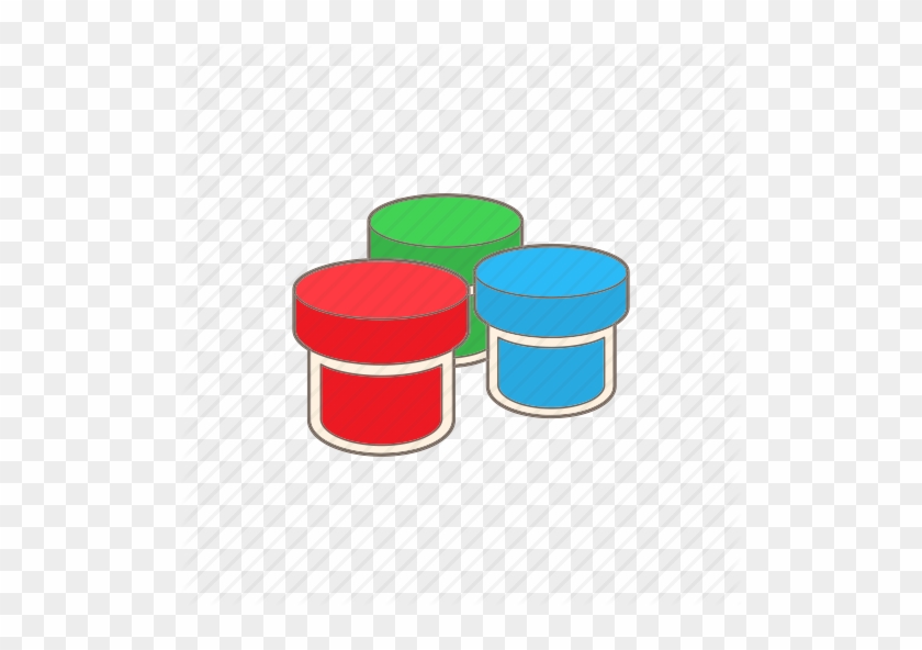 Paint Clipart Paint Jar - Cartoon Jar Of Paint #1316429