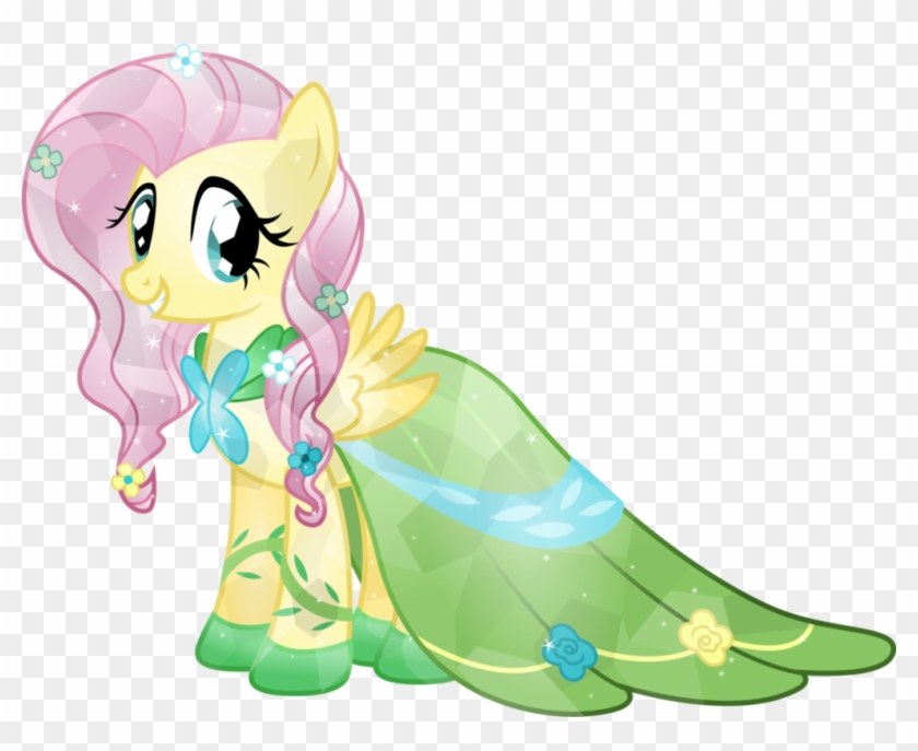 Into The Gala To Meet New Friends By Theshadowstone - Mlp Fluttershy Crystal Pony #1316497