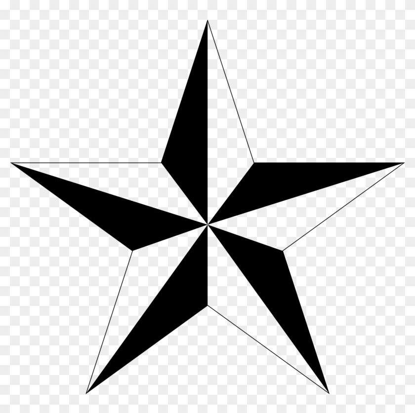 Pentagram Clipart Drawn Star - Nautical Star Png #1316516