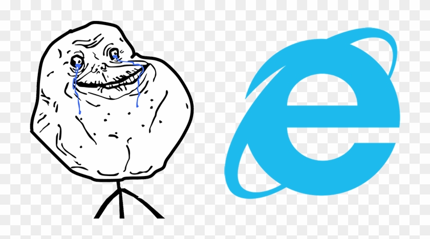 Murió Internet Explorer 1995-2015 - Forever Alone Guy Png #1316527