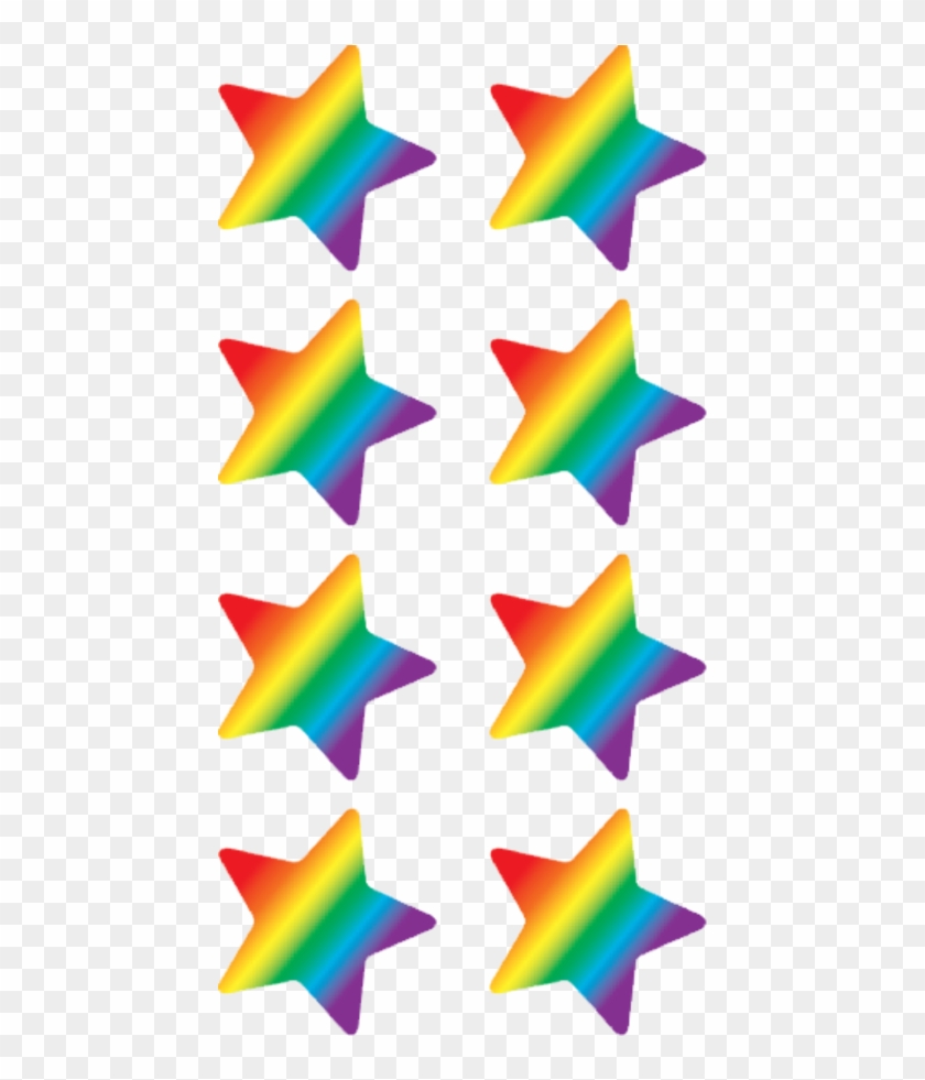 Tcr5798 Rainbow Stars Mini Stickers Image - Rainbow #1316531