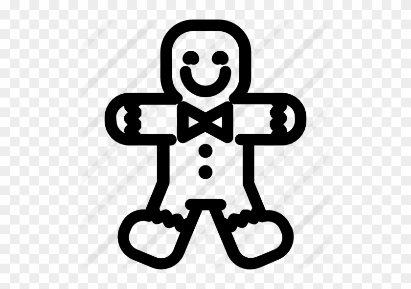 Gingerbread Man Free Icon - Gingerbread Man Free Icon #1316554