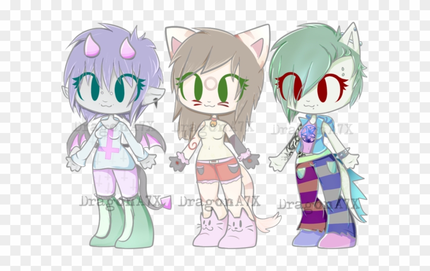 Pastel Goth Adopts By Dragona7x - Cartoon #1316586