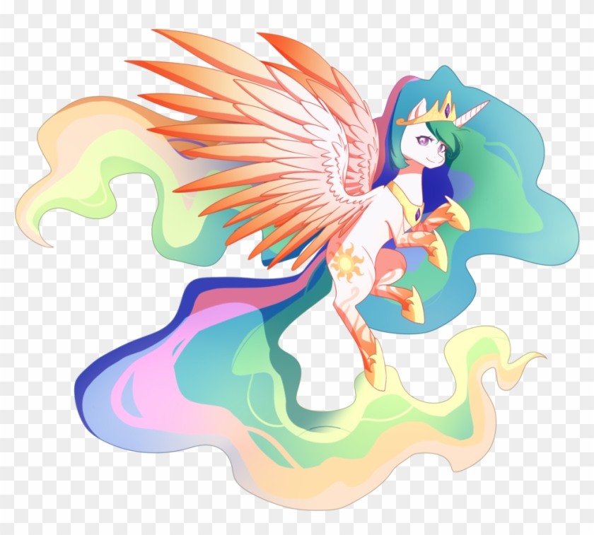 Rainbow - Princess Celestia Rainbow Power #1316660